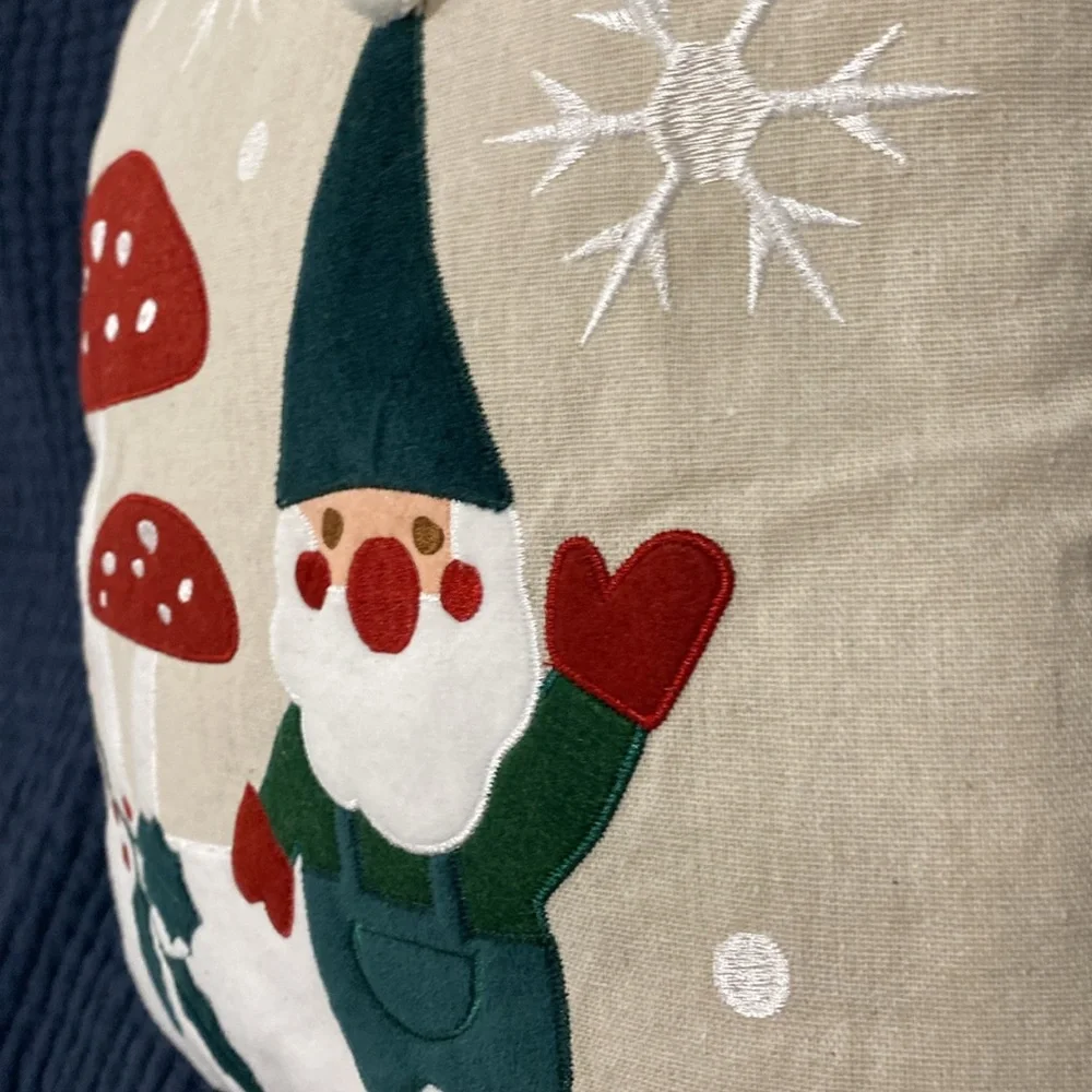 NWT St. Nicholas Square Holiday Gnome Throw Pillow